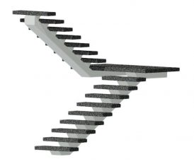 Stairman-metalltrepid-Ühetalatrepp